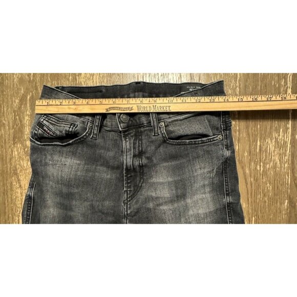 Diesel D-istort Skinny 30x28 Stretch Black Dark Gray Jeans 069RL - Picture 4 of 14